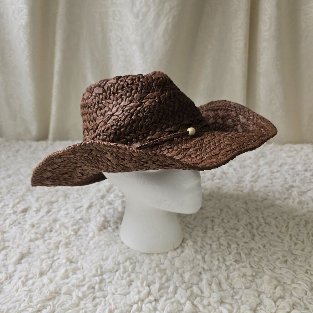 Princess Polly All Natural Woven Shapeable Hat with Wire Brim, Size M/L - Picture 2 of 8